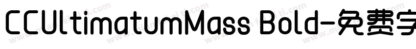 CCUltimatumMass Bold字体转换